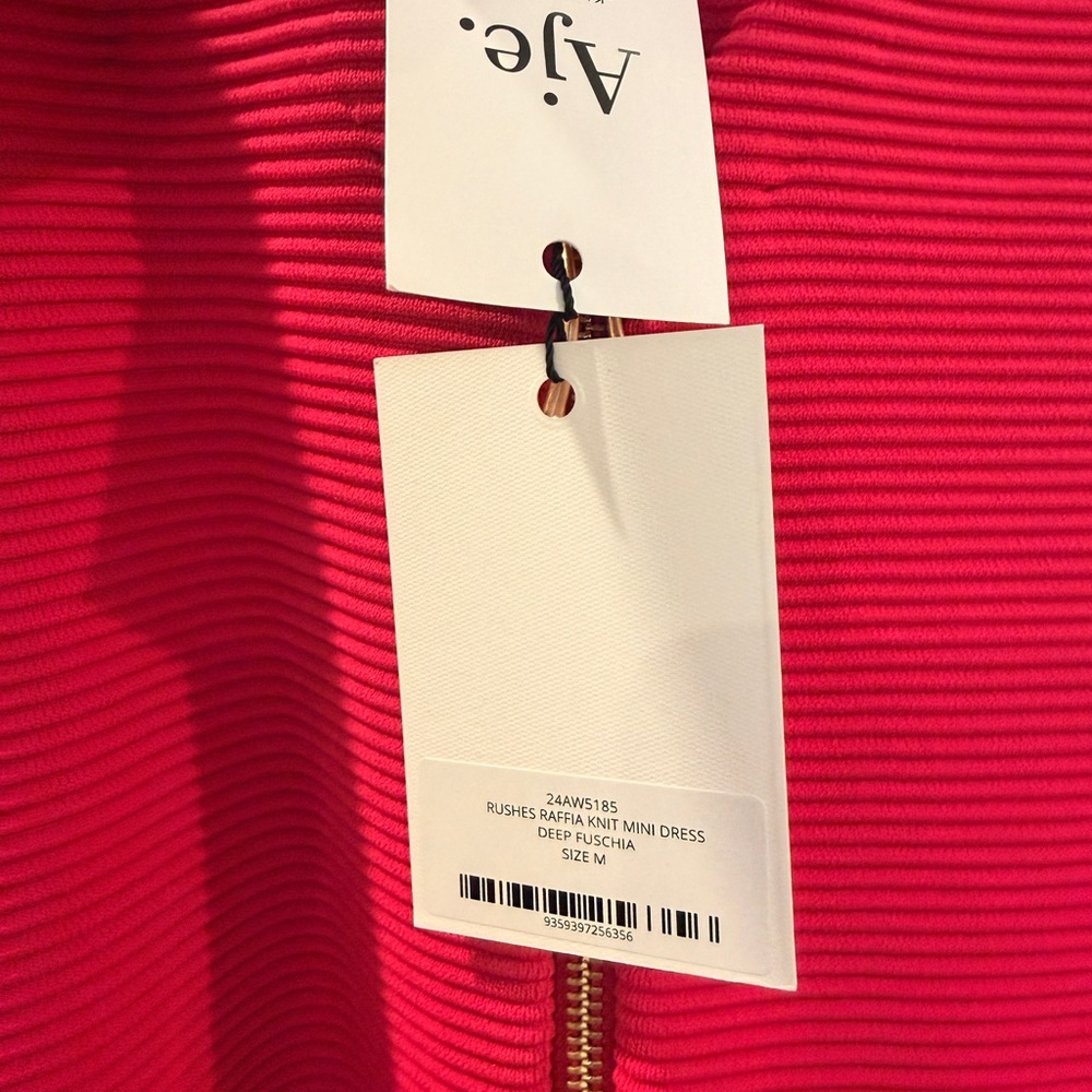 Aje Rushes Raffia Knit Dress . Never Worn - Picture 4 of 5